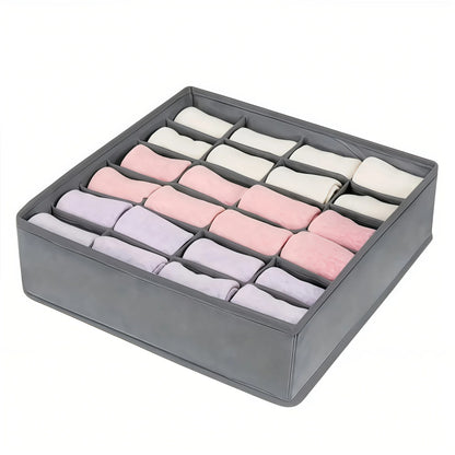 Foldable 24 Cell Underwear And Sock Organizer