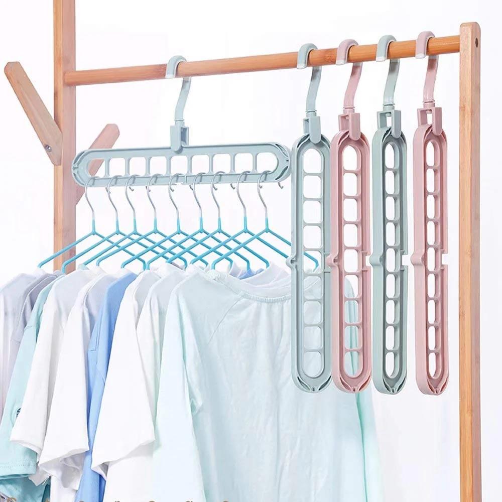 3 Pcs - Rotating Folding Clothes Hanger Organizer