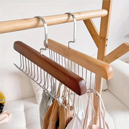 Rotating Wooden Accessory Hanger Organizer
