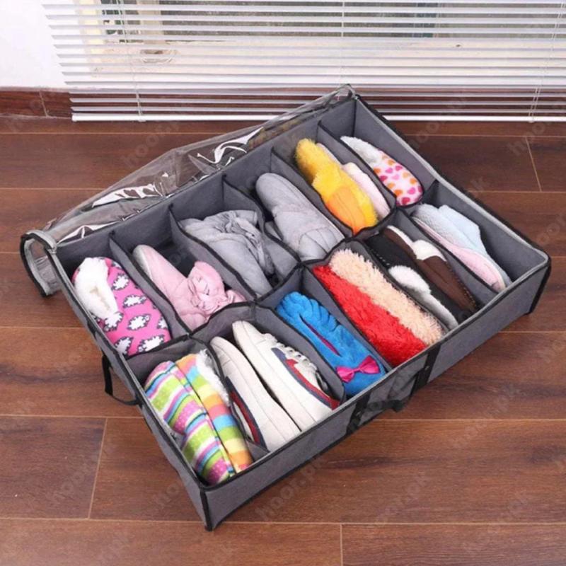 12 Grid Shoe Organizer Box