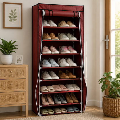 RACKORA - 7/8/9 Layer Portable Dustproof Shoe Storage Rack