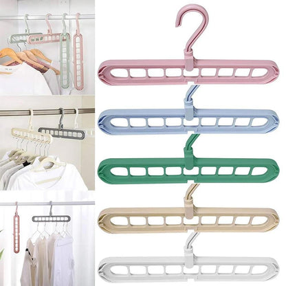 3 Pcs - Rotating Folding Clothes Hanger Organizer
