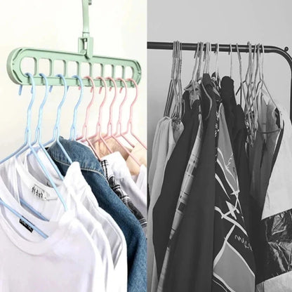 3 Pcs - Rotating Folding Clothes Hanger Organizer