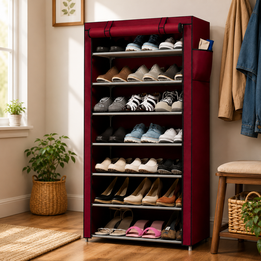 RACKORA - 7/8/9 Layer Portable Dustproof Shoe Storage Rack