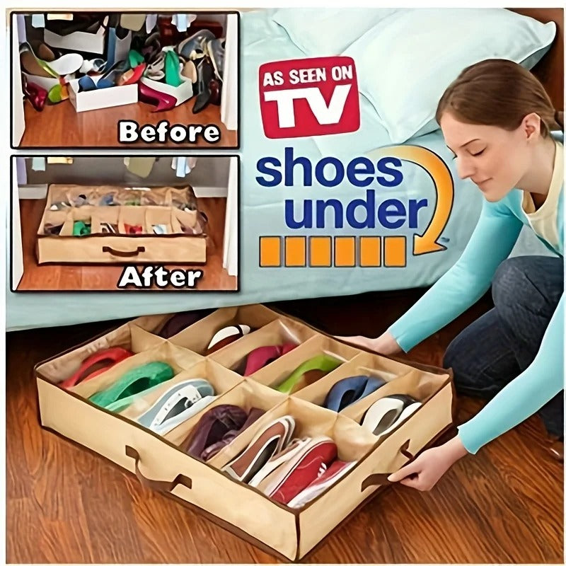 12 Grid Shoe Organizer Box