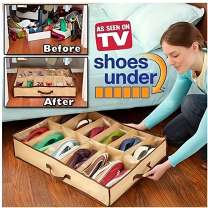 12 Grid Shoe Organizer Box