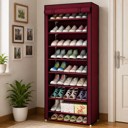 RACKORA - 7/8/9 Layer Portable Dustproof Shoe Storage Rack