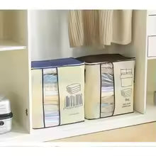 Printed Blanket Storage Bag With Handles