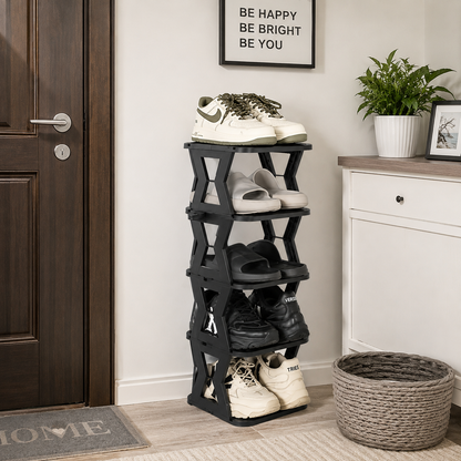 STEPNEST - 5 Tier X Shape Shoe Storage Rack