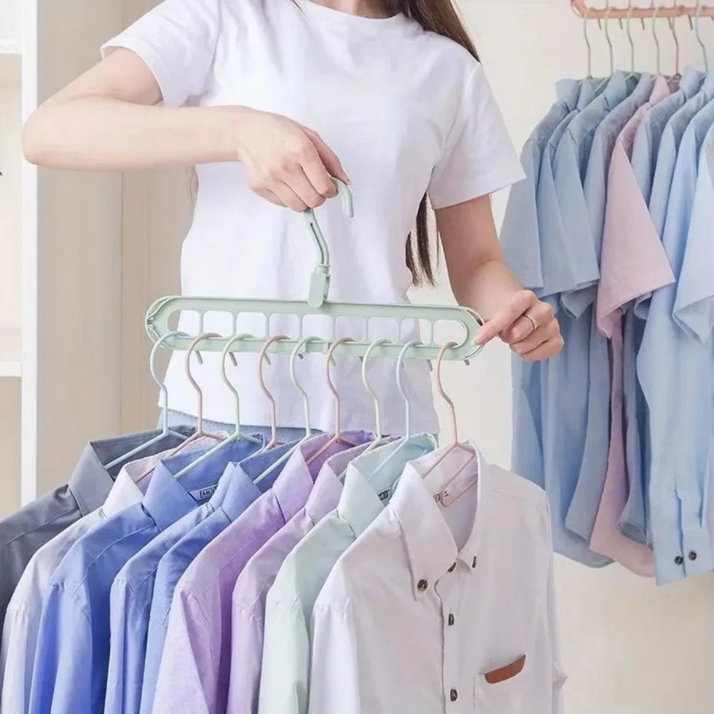 3 Pcs - Rotating Folding Clothes Hanger Organizer
