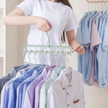 3 Pcs - Rotating Folding Clothes Hanger Organizer